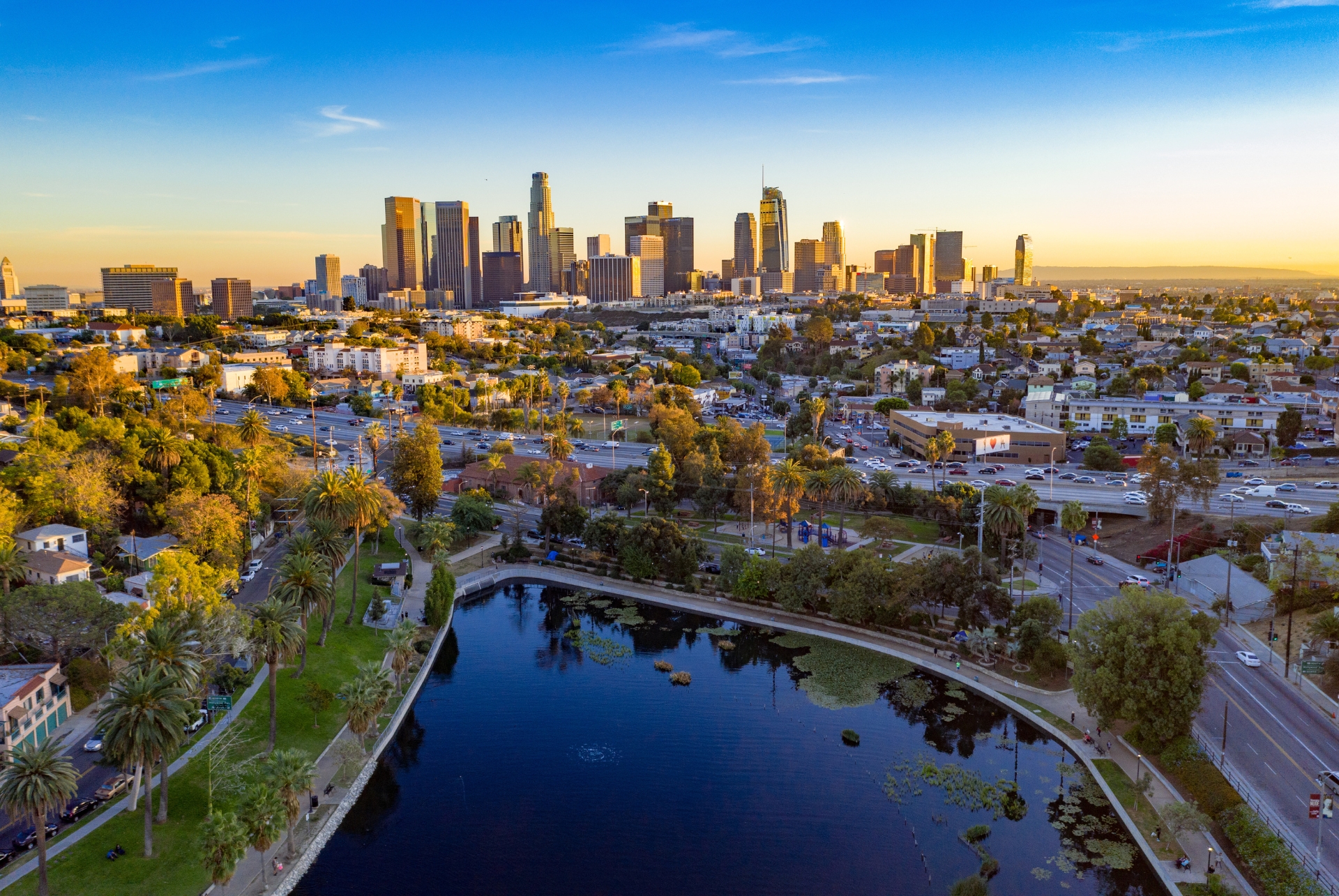 vue aerienne de los angeles